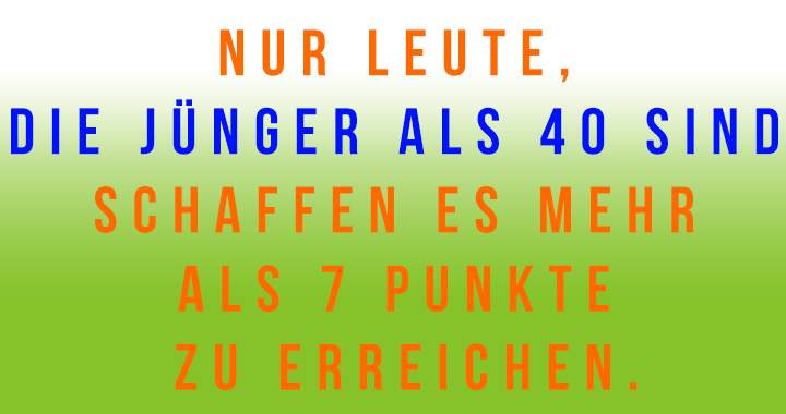 75% kriegen nichts von diesem Quiz gebacken!