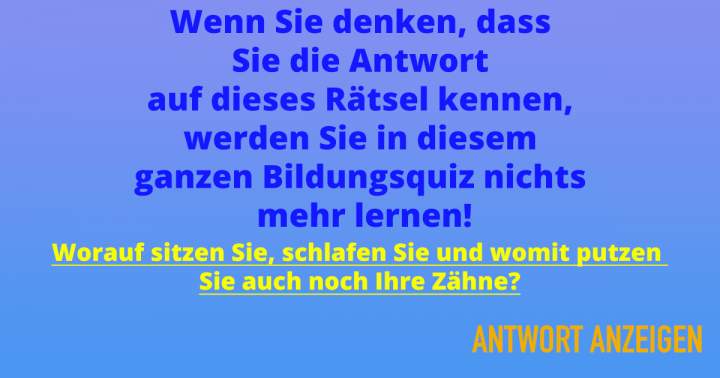 Lust auf ein lehrreiches Quiz mit 10 Fragen?