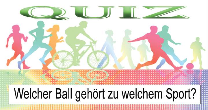 Kannst du den Ball mit Hilfe von Bildern in den richtigen Sport bringen?