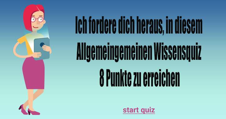 Bist du der Erste, der gewinnt?