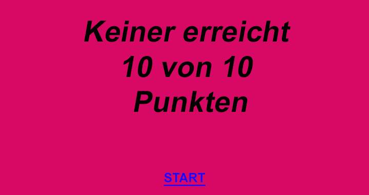 Keiner!