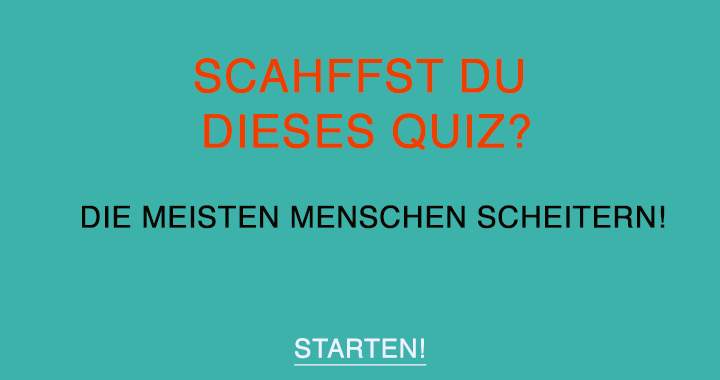 Mache keine Fehler in den Fragen 2 und 9!