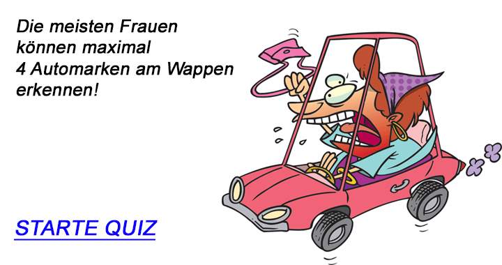 Das Automarkenquiz für Frauen