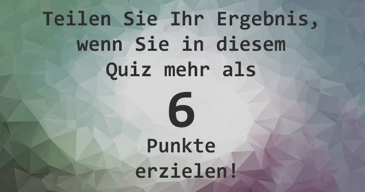 Teilen wenn Sie mehr als 6 Punkten haben!