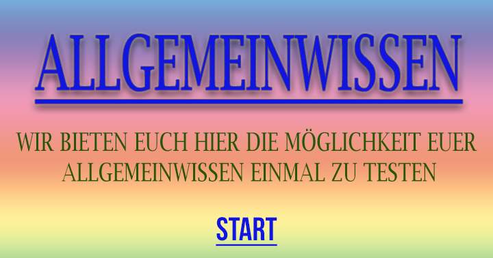 Allgemeinwissen test